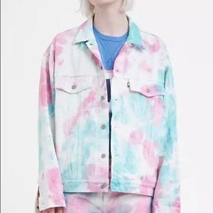 Levi's Pride Tie Dye Denim Trucker Jean Jacket L